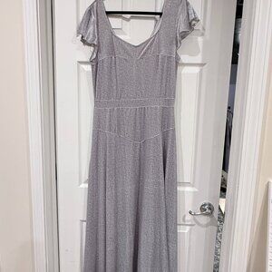 Joyfolie Women's Maxi Dress Size L - Silver